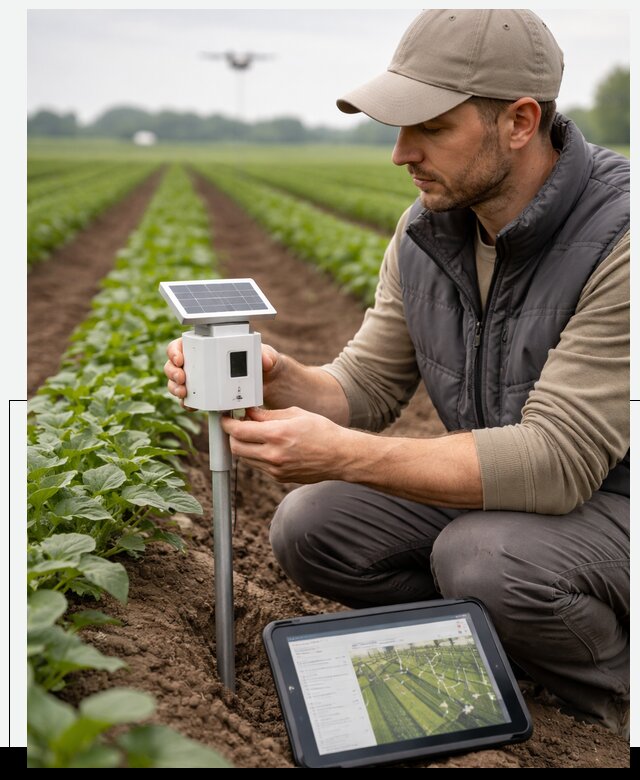 IoT мониторинг сельскохозяйственных полей и контроля в Ревде